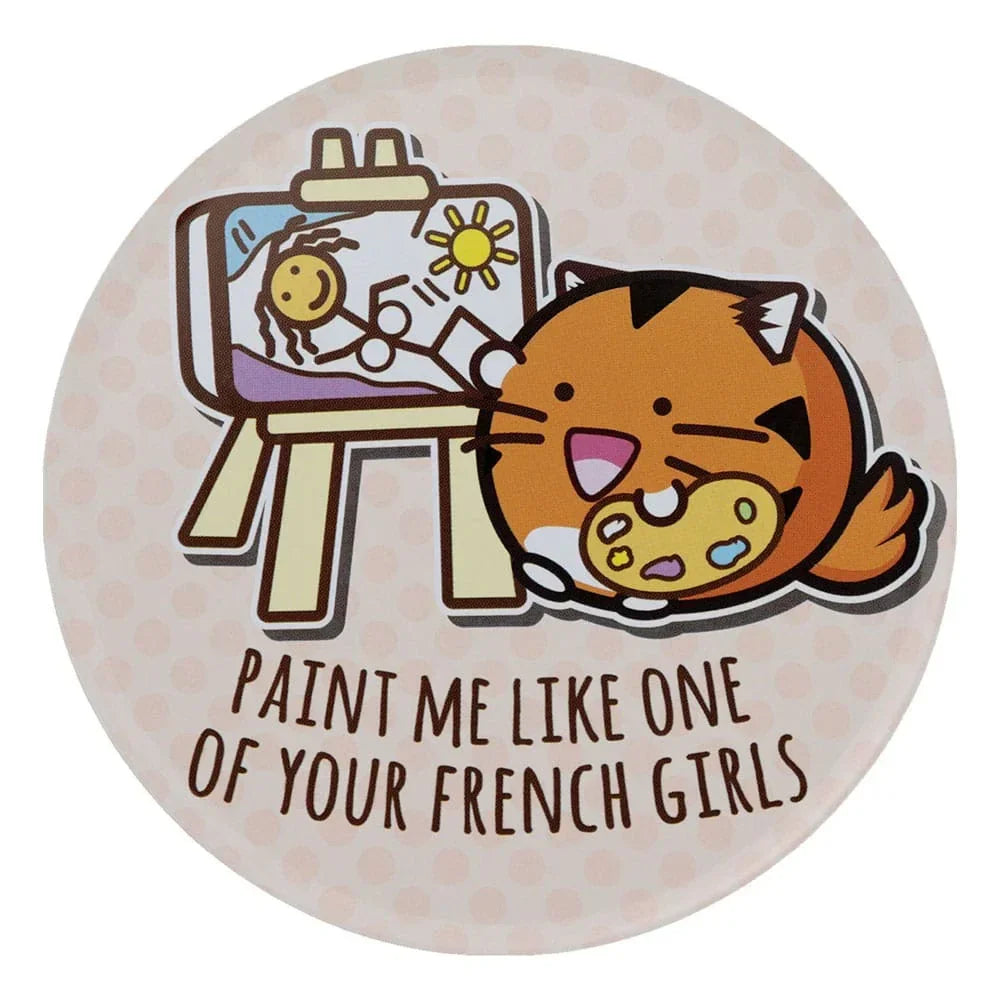 Fuzzballs Coaster 4-Pack - Färgglada Underlägg med Katt, Kanin och Tiger FaNaTtik