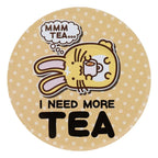 Fuzzballs Coaster 4-Pack - Färgglada Underlägg med Katt, Kanin och Tiger FaNaTtik