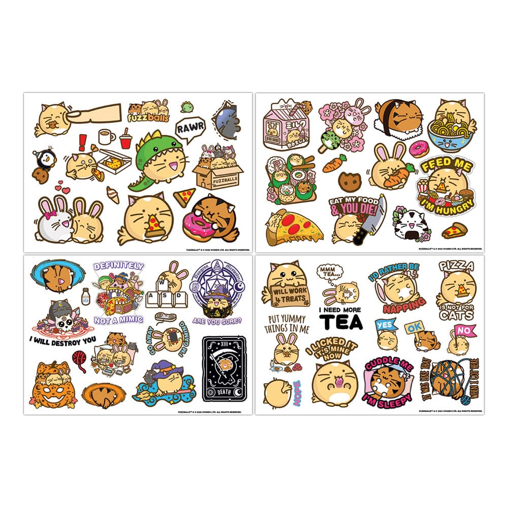 Fuzzballs Tech Sticker Pack - Gör din teknik sötare och roligare! FaNaTtik