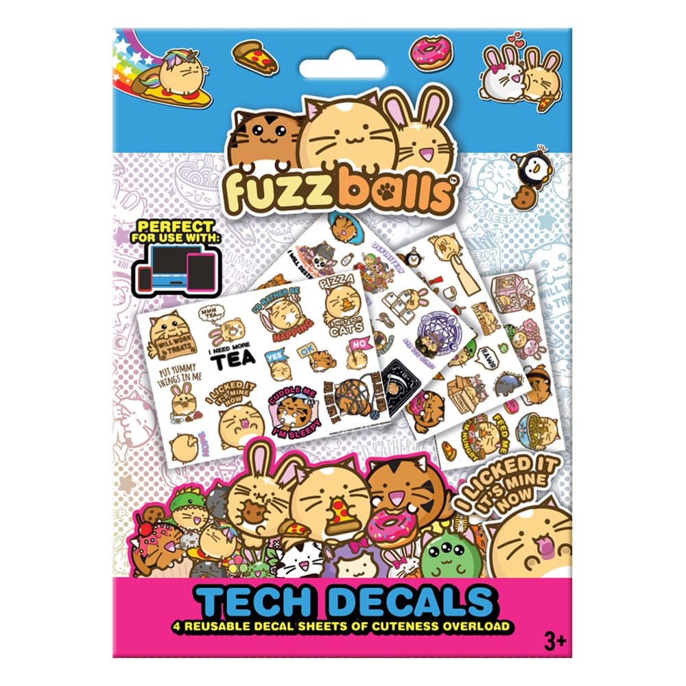 Fuzzballs Tech Sticker Pack - Gör din teknik sötare och roligare! FaNaTtik