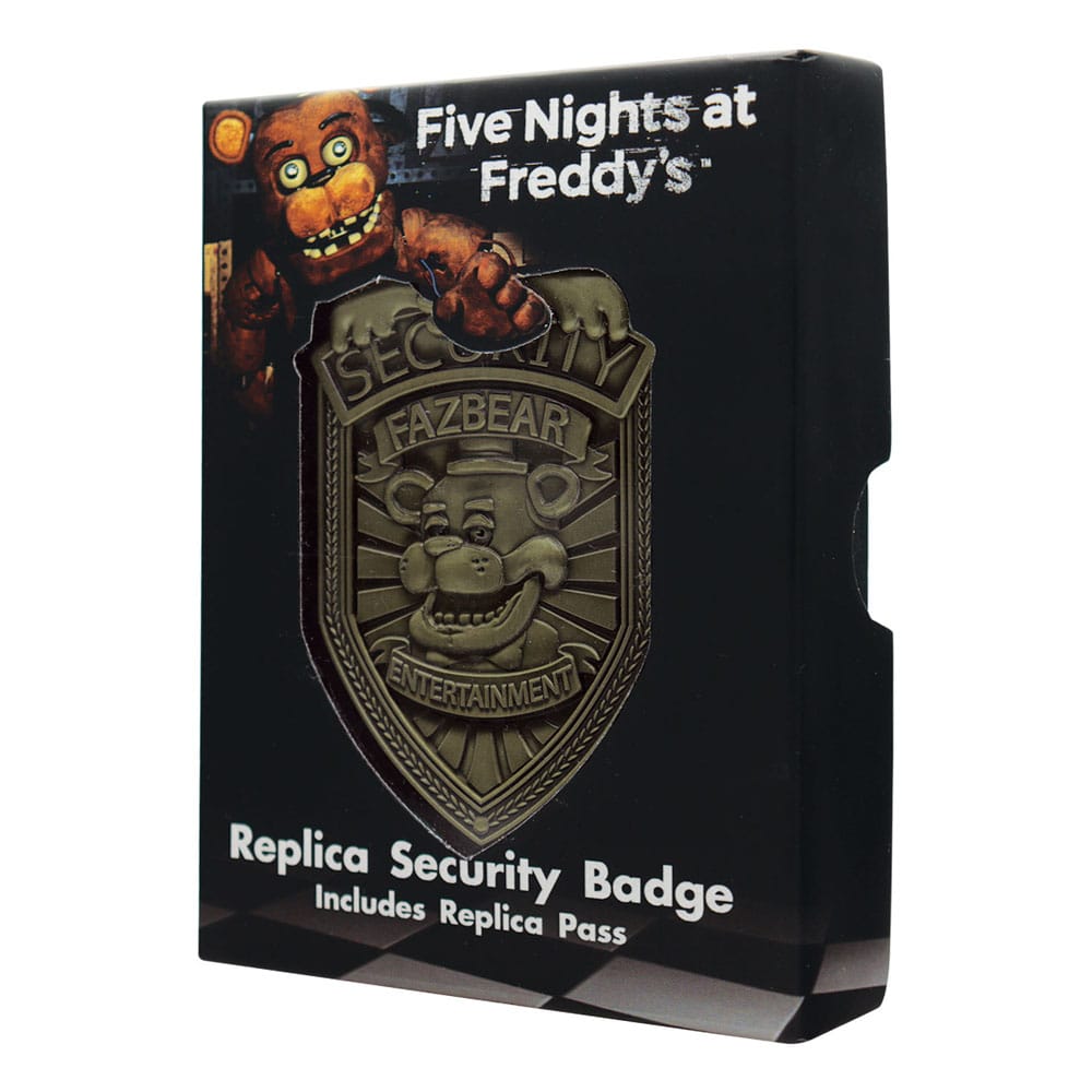 Five Nights at Freddy's Replica Security Badge Antique Brass Edition FaNaTtik