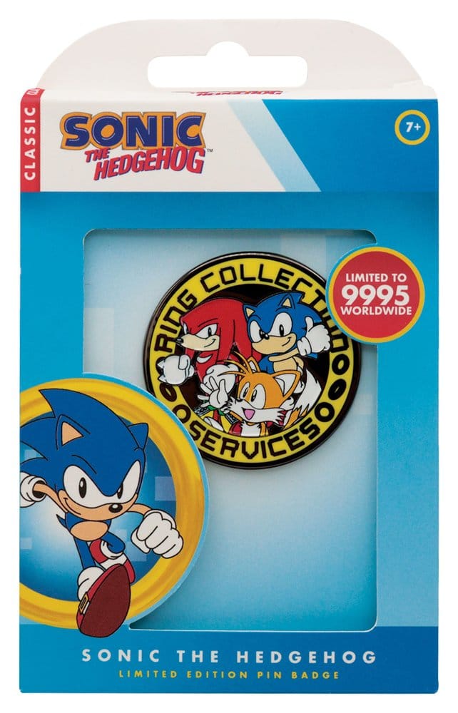 Sonic - The Hedgehog Pin Badge Sonic, Tails, Knuckles Begränsad Upplaga