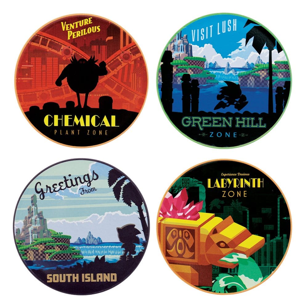 Sonic - The Hedgehog Underlägg 4-pack