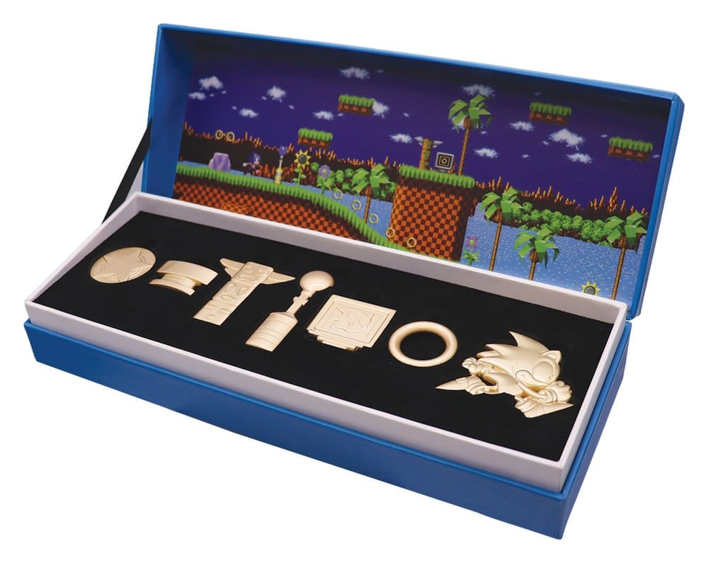 Sonic the Hedgehog Replica Commemorative Icons Set Limited Edition 10 x 28 x 4 cm