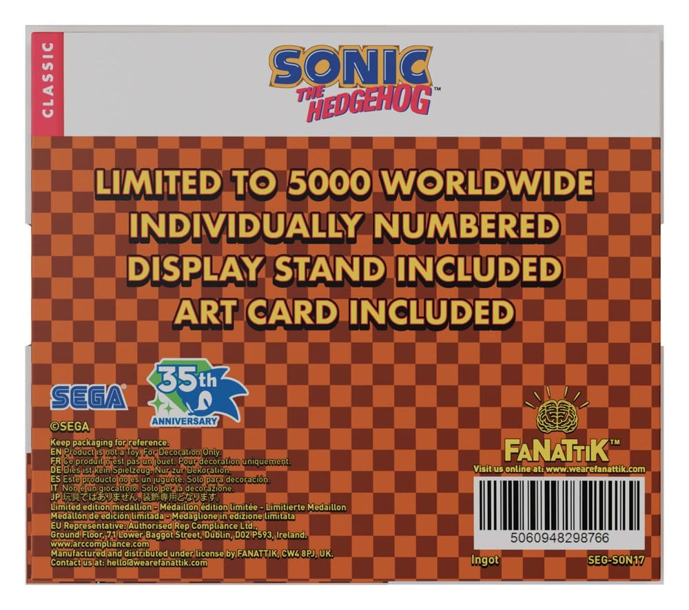 Sonic The Hedgehog Collector Coin Original Logo