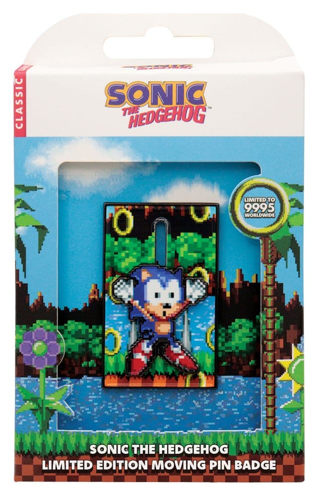 Sonic The Hedgehog Pinsmärke med Rörlig Figur