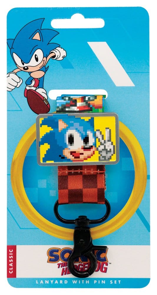 Sonic the Hedgehog Lanyard and Pin Badge Set