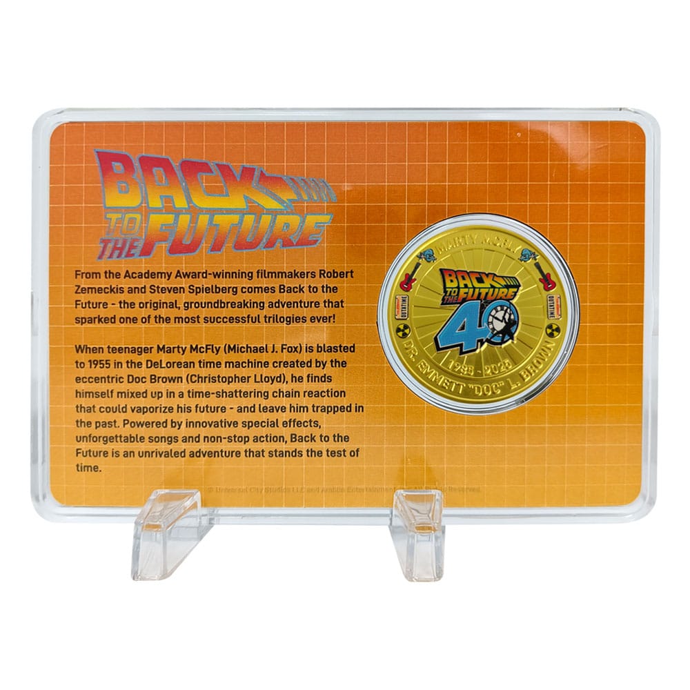 Back To The Future Collectable Coin 40th Anniversary Limited Edition FaNaTtik
