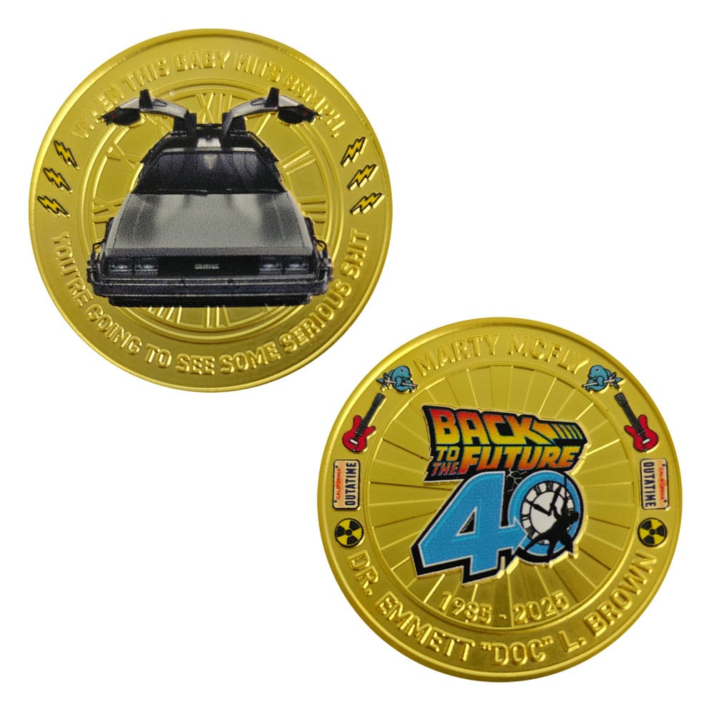 Back To The Future Collectable Coin 40th Anniversary Limited Edition FaNaTtik
