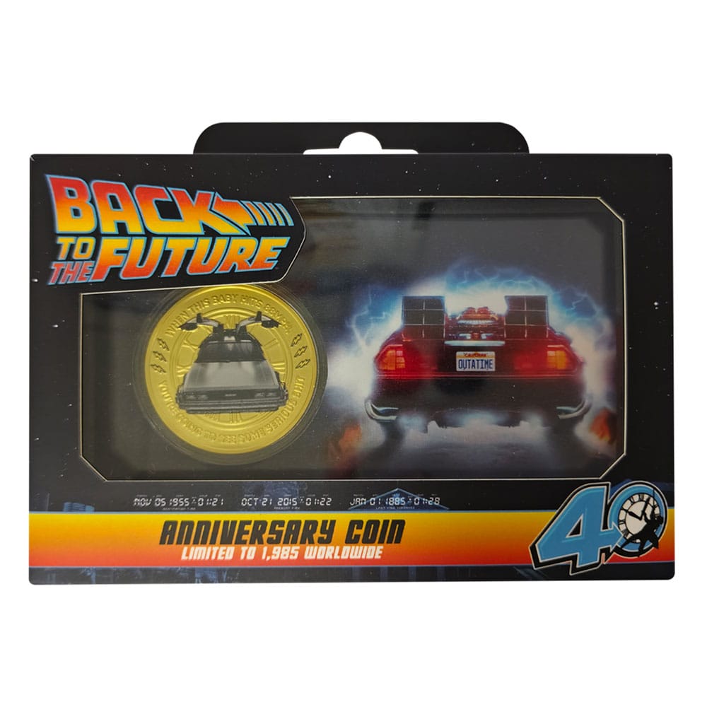 Back To The Future Collectable Coin 40th Anniversary Limited Edition FaNaTtik