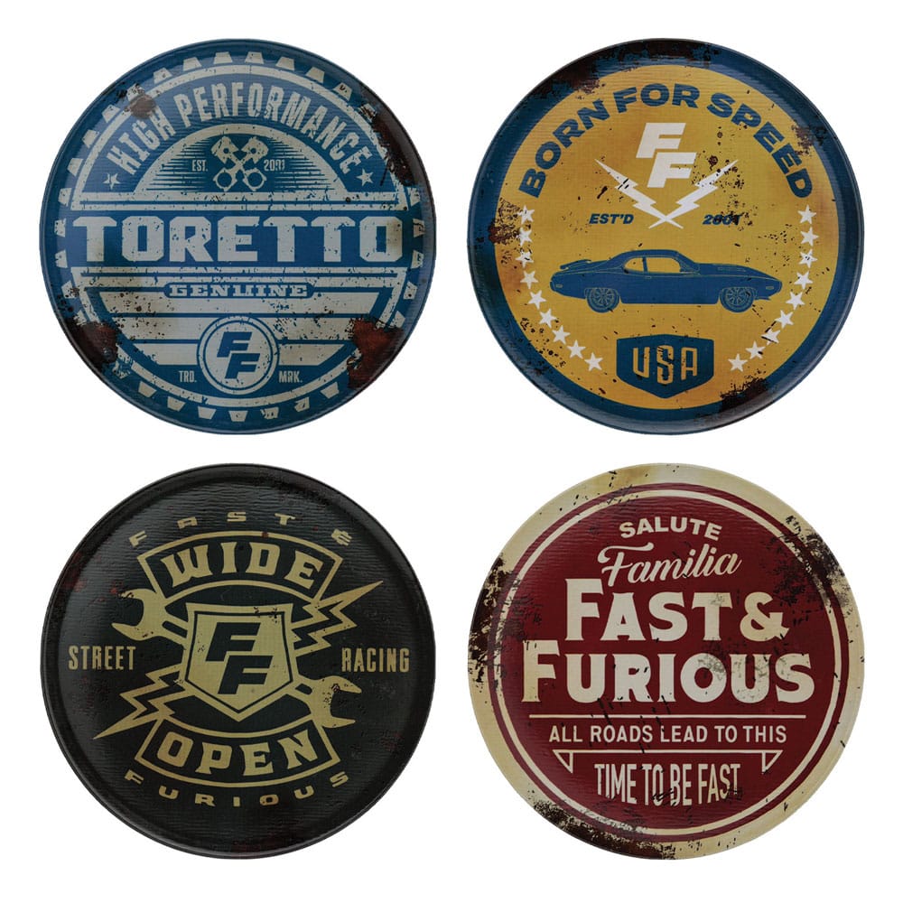 Fast & Furious Coaster 4-Pack Vintage Style FaNaTtik