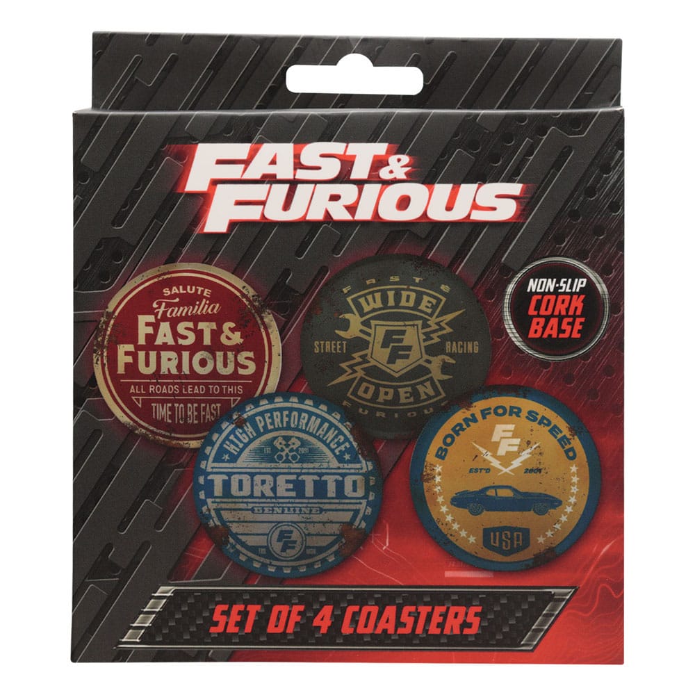 Fast & Furious Coaster 4-Pack Vintage Style FaNaTtik