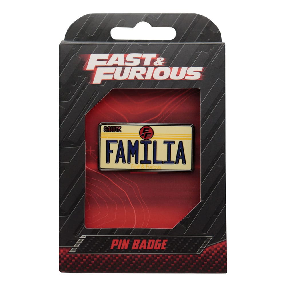 Fast & Furious Pin Badge Familjens Registreringsskylt FaNaTtik