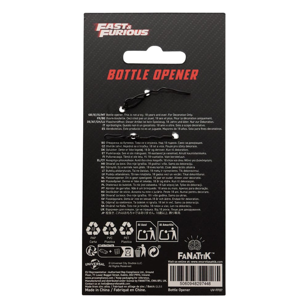 Fast & Furious Flasköppnare - Nyckelverktyg för En Kall Dryck FaNaTtik