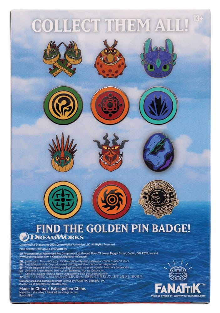 How to Train Your Dragon Mystery Pin Badges Blind Box Display (12)