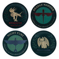 How to Train Your Dragon Coaster 4-Pack Dragon Printed Metal