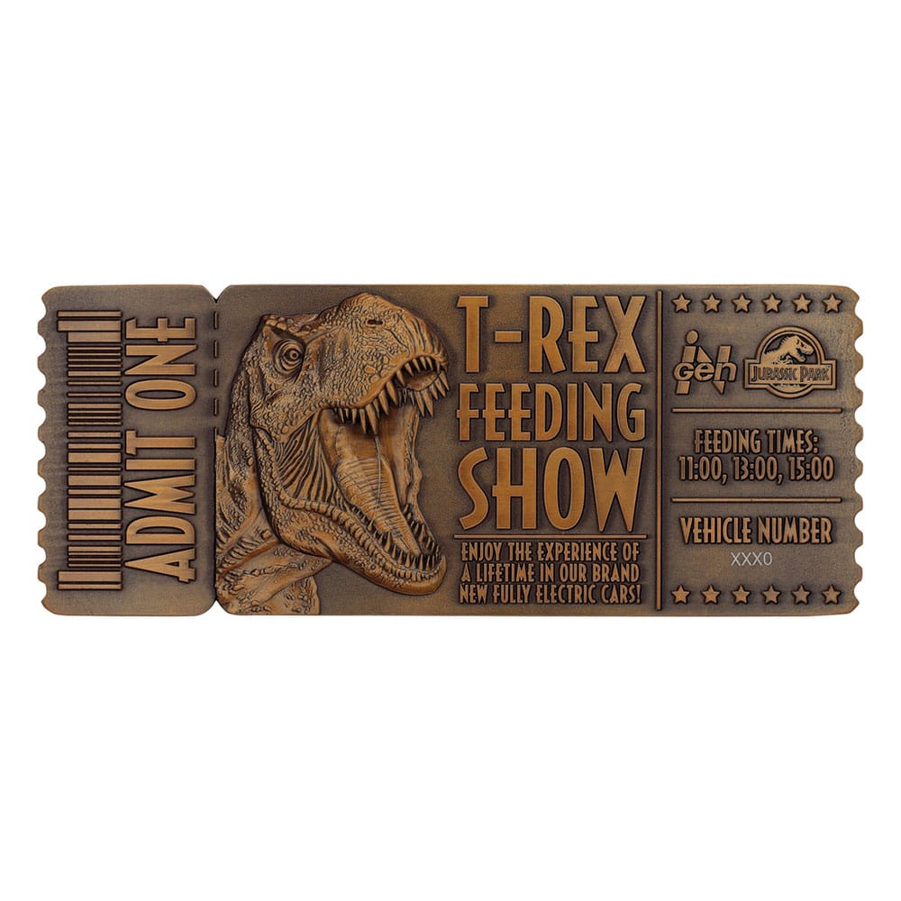 Jurassic Park 1/1 T-Rex Feeding Showbiljett FaNaTtik