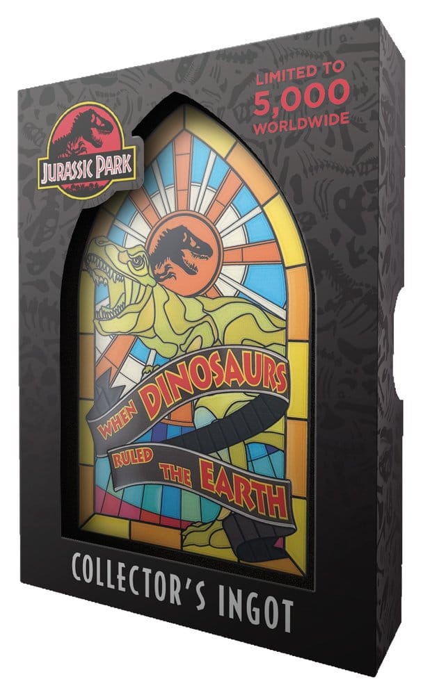 Jurassic Park Stylized Stained Glass-like Metal Piece 11 cm