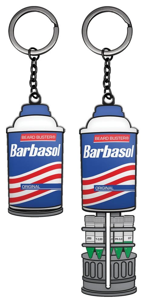 Jurassic Park Nyckelring med Glidande Barbasol-burk