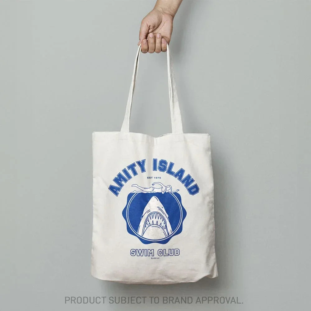 Jaws Tote Bag Amity Island - Officiellt Licensierad FaNaTtik
