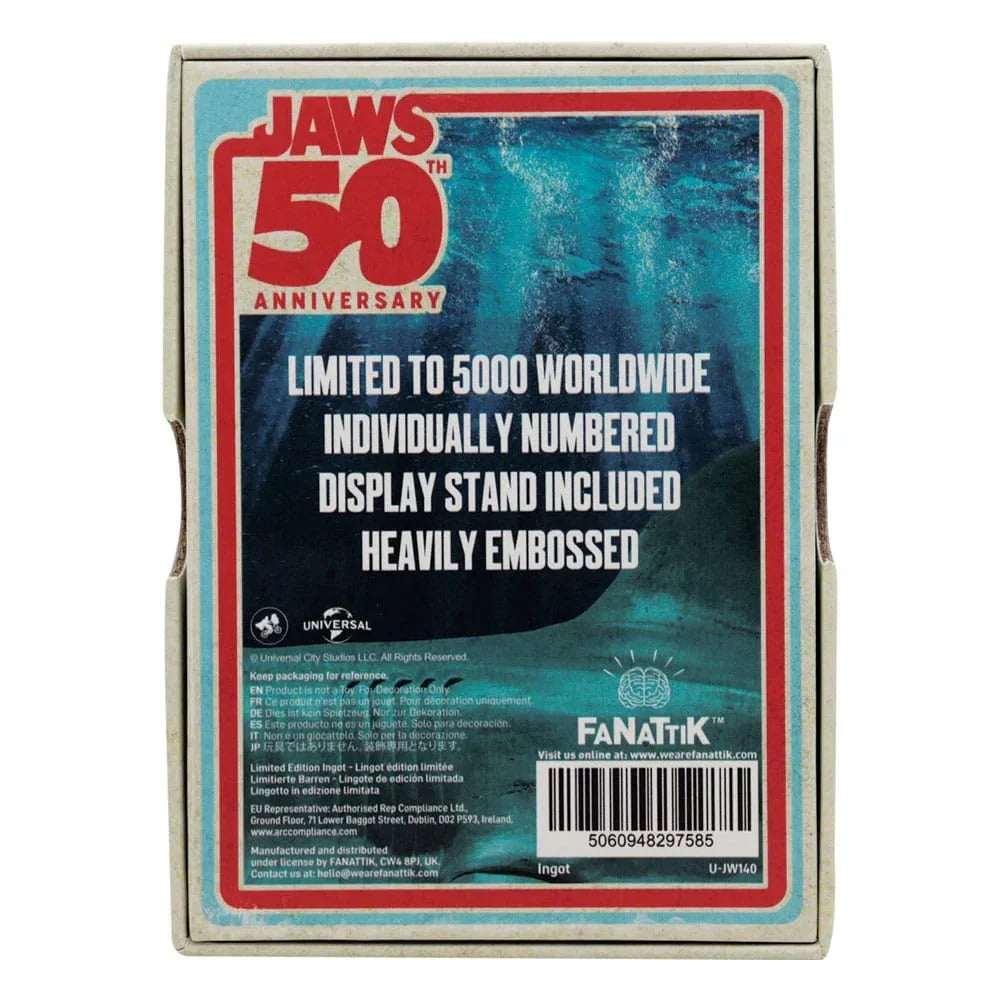 Jaws Ingot 50-årsjubileum Affisch Limited Edition FaNaTtik