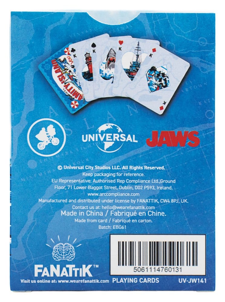 Jaws Spelkort Display (12 paket)