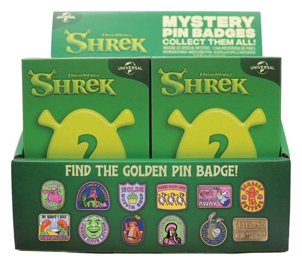 Shrek Mystery Pin Badges Blind Box Display (12)