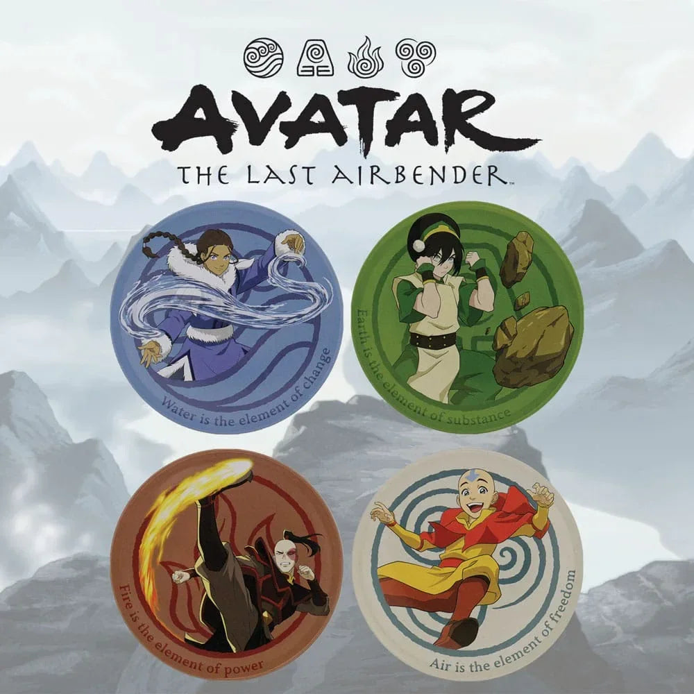Avatar The Last Airbender Glasunderlägg 4-Pack FaNaTtik
