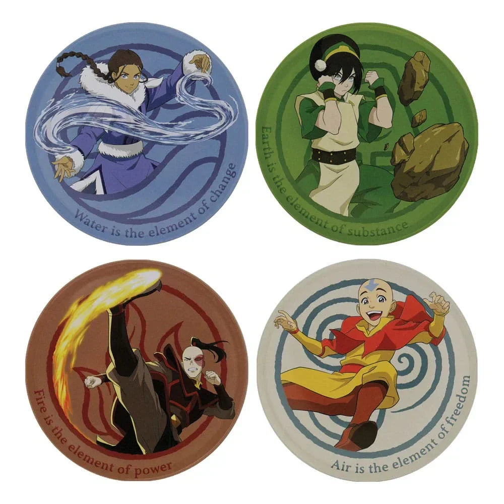 Avatar The Last Airbender Glasunderlägg 4-Pack FaNaTtik