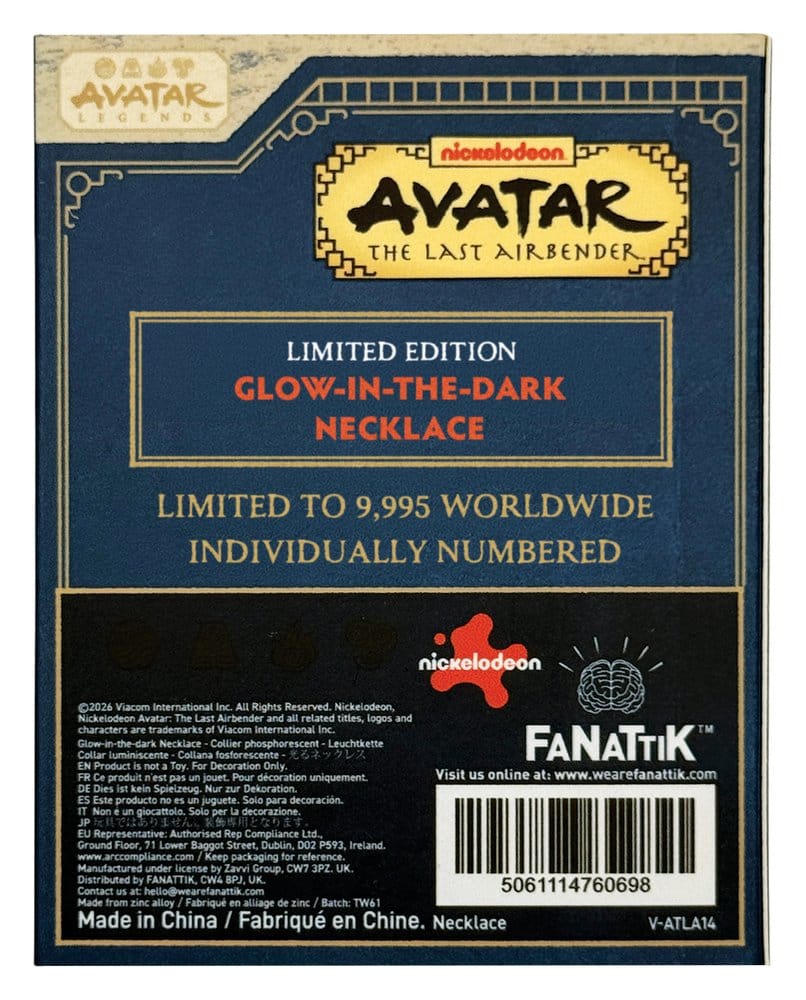 Avatar: The Last Airbender Limited Edition självlysande Elements-halsband