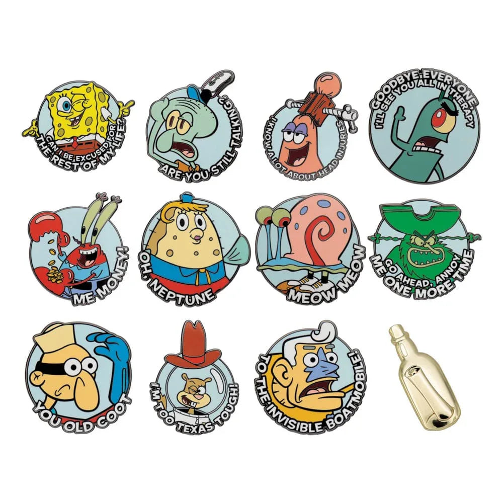 Svampbob World Pin Badge Display Mystery Pin Badge (12) FaNaTtik