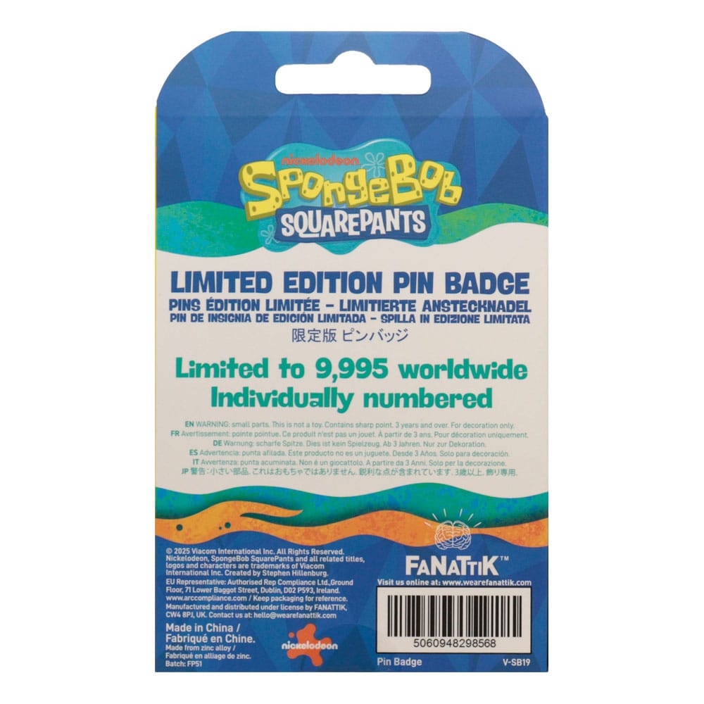 Svampbob Pin Badge Rainbow Limited Edition FaNaTtik