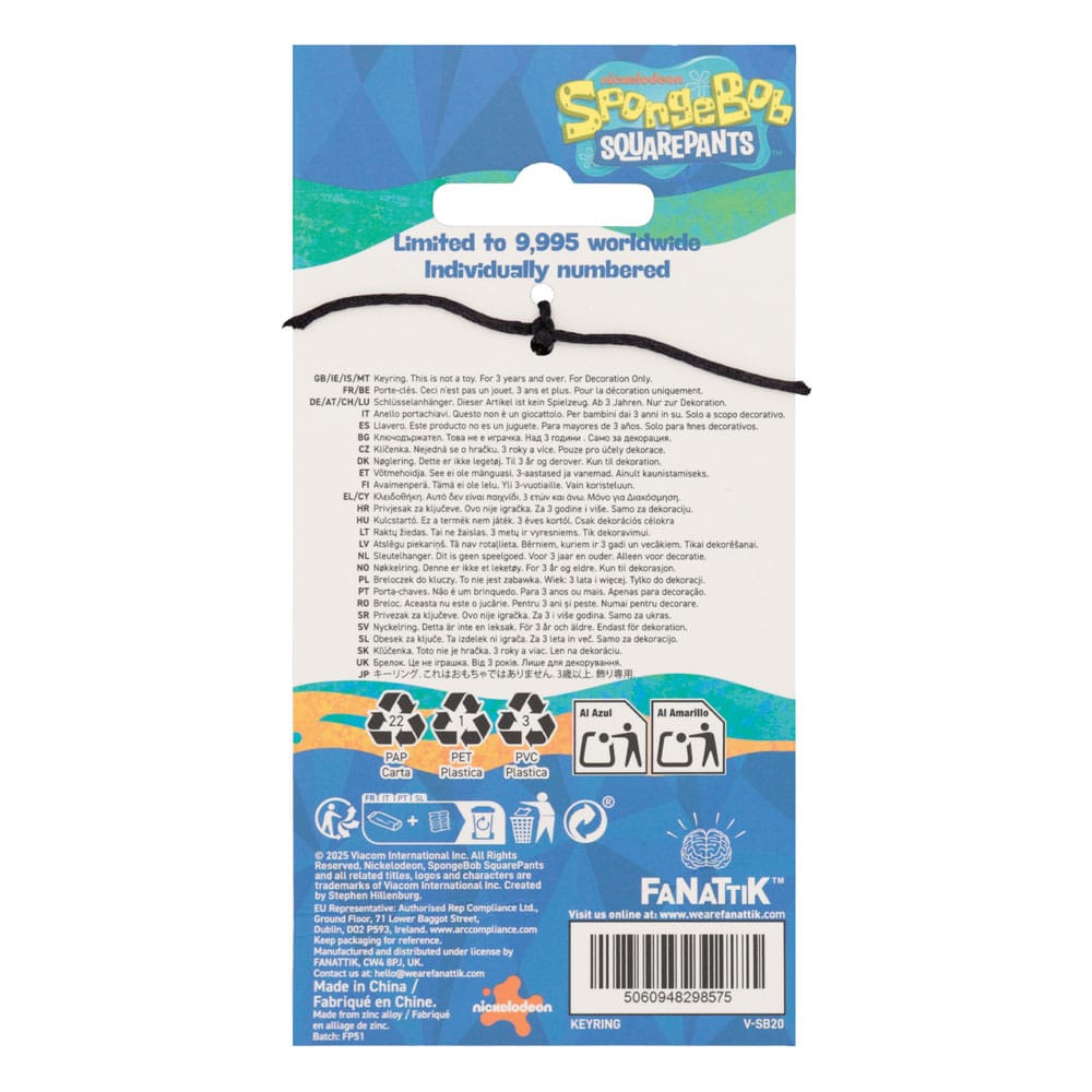 Svampbob Nyckelring Driver License Limited Edition FaNaTtik