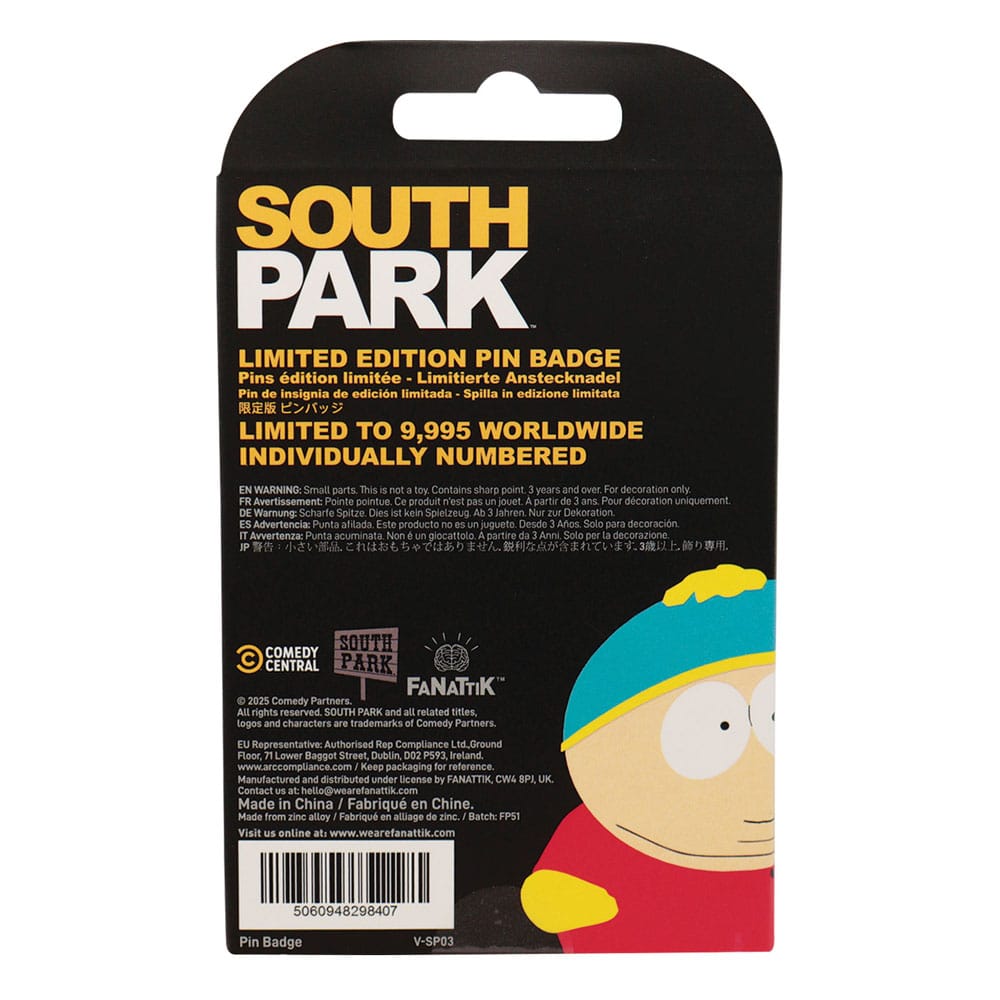 South Park Pin Badge Cartman Police Limited Edition FaNaTtik