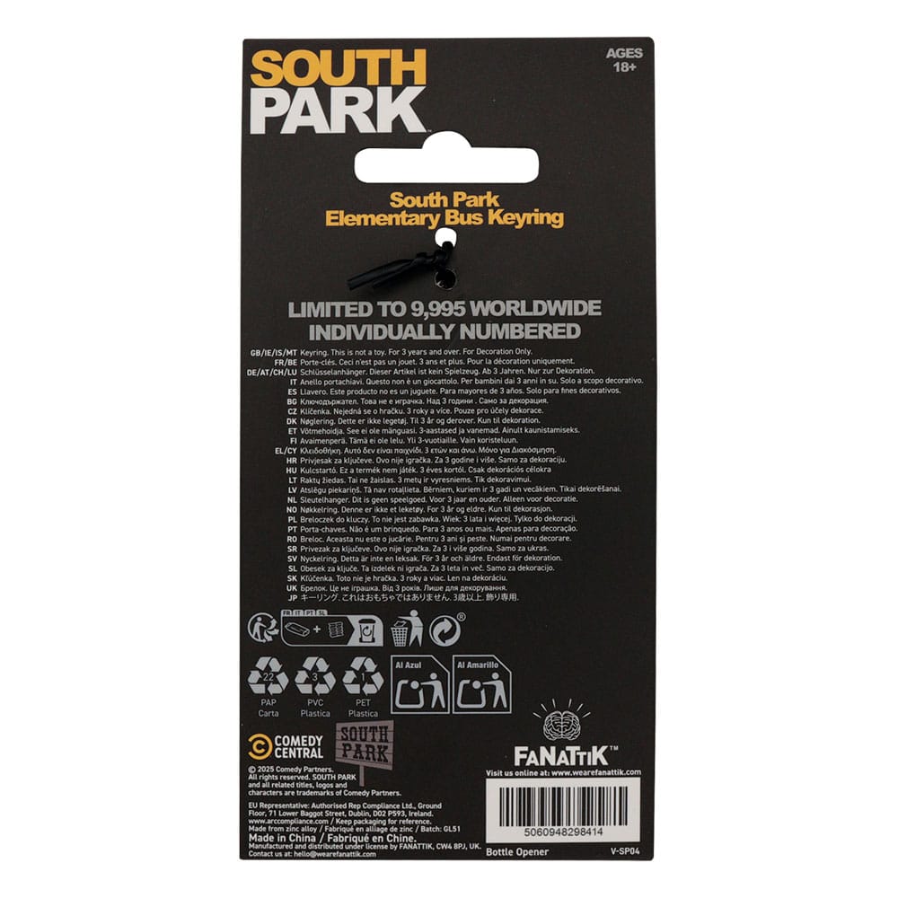 South Park Nyckelring Skolbuss Limited Edition FaNaTtik