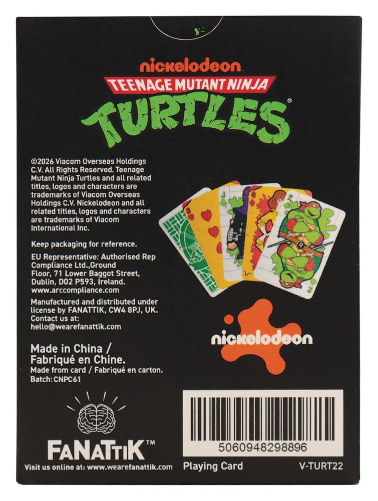 Teenage Mutant Ninja Turtles Spelkort Display (12)