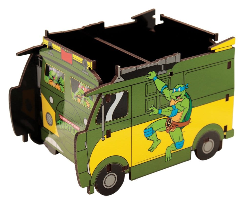 Teenage Mutant Ninja Turtles skrivbordshållare Van 13 cm – Officiellt licensierad i trä