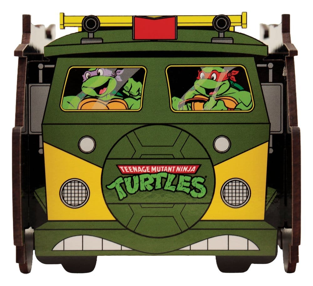 Teenage Mutant Ninja Turtles skrivbordshållare Van 13 cm – Officiellt licensierad i trä
