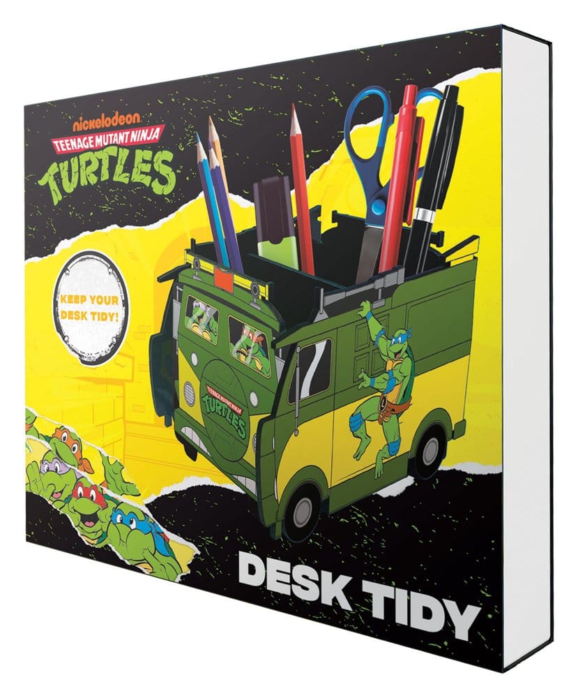 Teenage Mutant Ninja Turtles skrivbordshållare Van 13 cm – Officiellt licensierad i trä