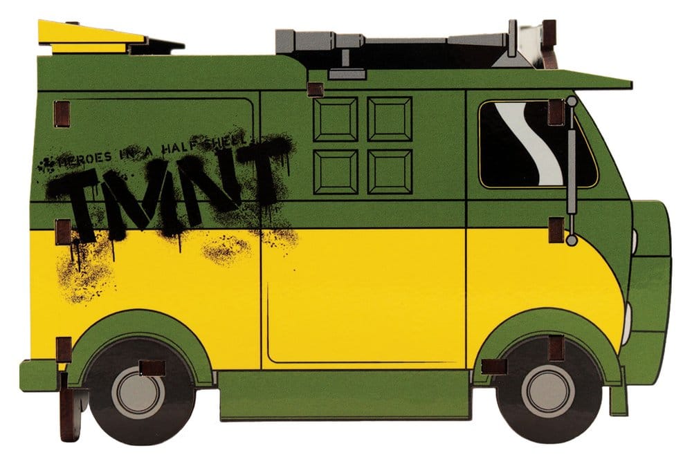Teenage Mutant Ninja Turtles skrivbordshållare Van 13 cm – Officiellt licensierad i trä