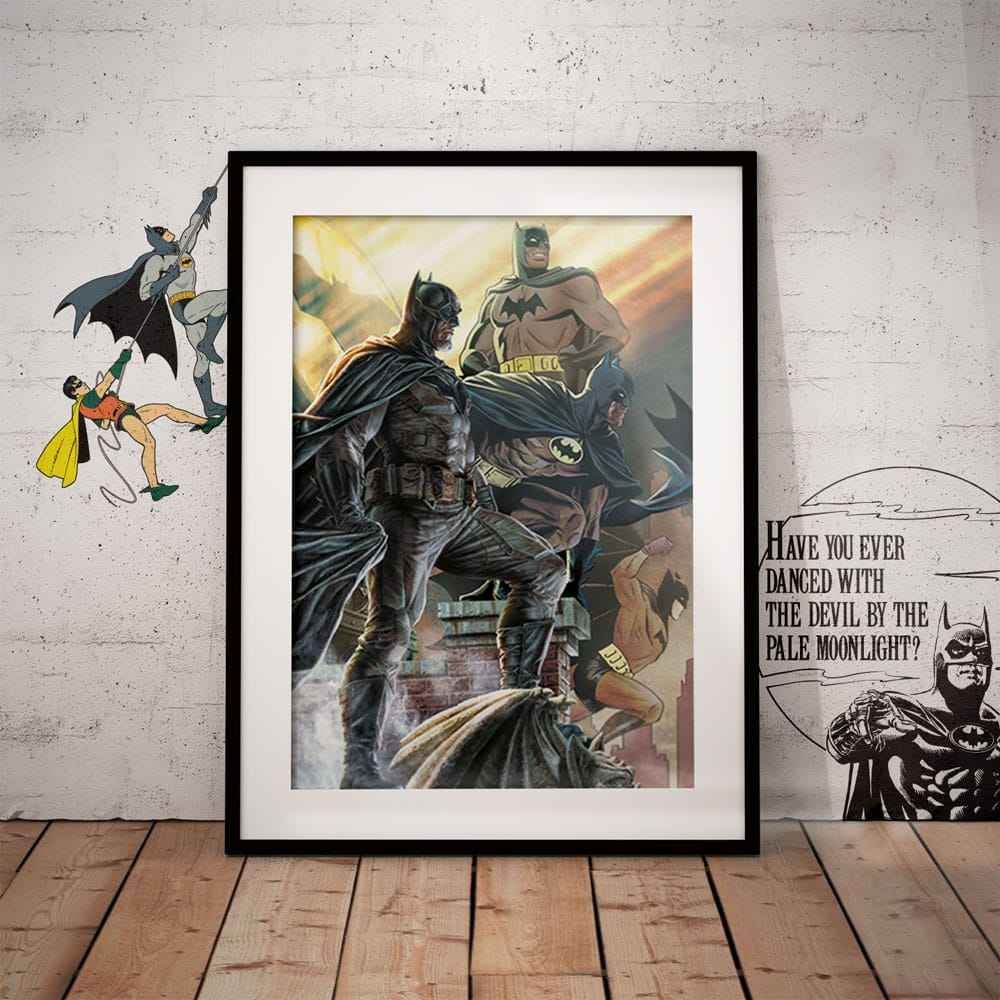 DC Comis Art Print Batman 85-årsjubileum Begränsad Upplaga 42 x 30 cm