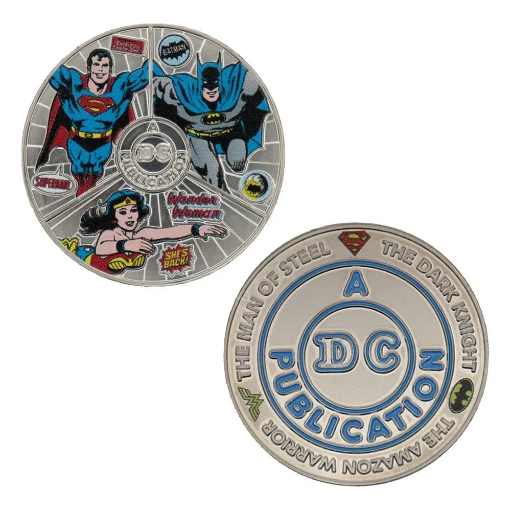 DC Comics Samlarmynt med Wonder Woman, Superman och Batman FaNaTtik