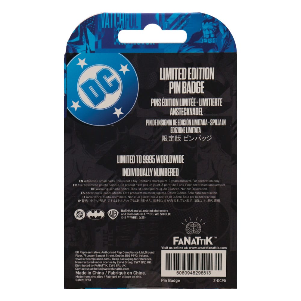 DC Comics Pin Badge Batman Gotham City Guardian Limited Edition FaNaTtik