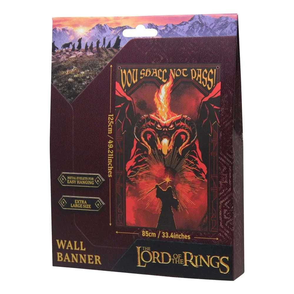 Lord of the Rings Väggbanner - Du skall inte passera! 125 x 85 cm FaNaTtik