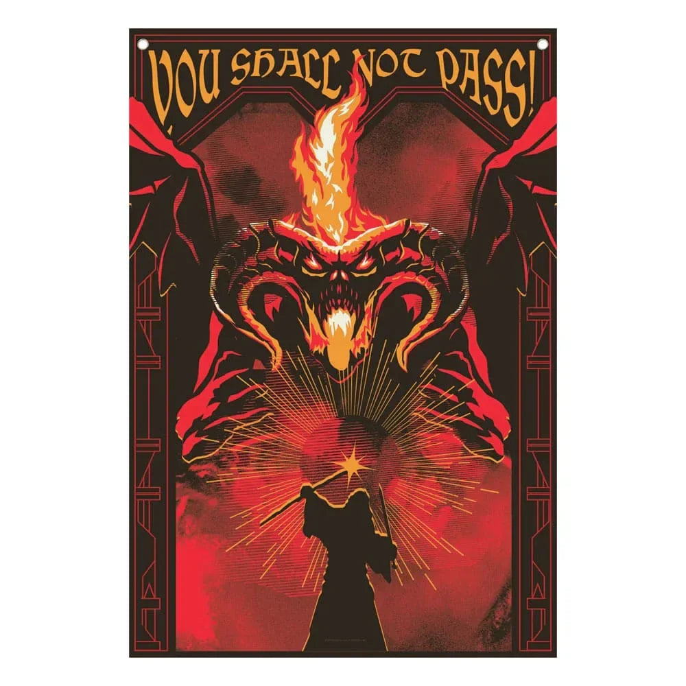 Lord of the Rings Väggbanner - Du skall inte passera! 125 x 85 cm FaNaTtik