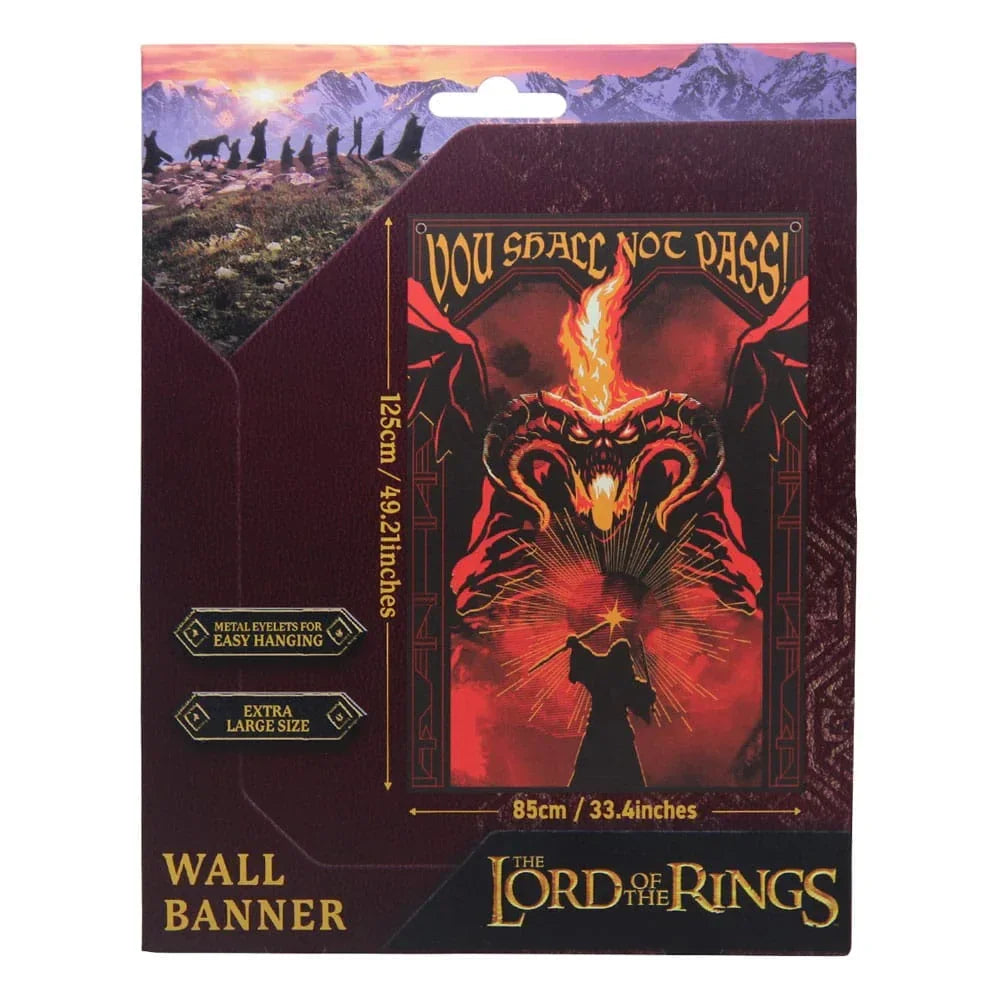 Lord of the Rings Väggbanner - Du skall inte passera! 125 x 85 cm FaNaTtik