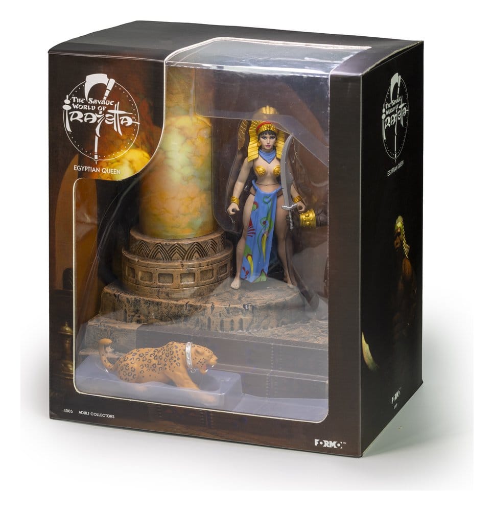 The Wild World of Frazetta Action Figure Set Egyptian Queen & Guard (Museum Edition) 14 cm