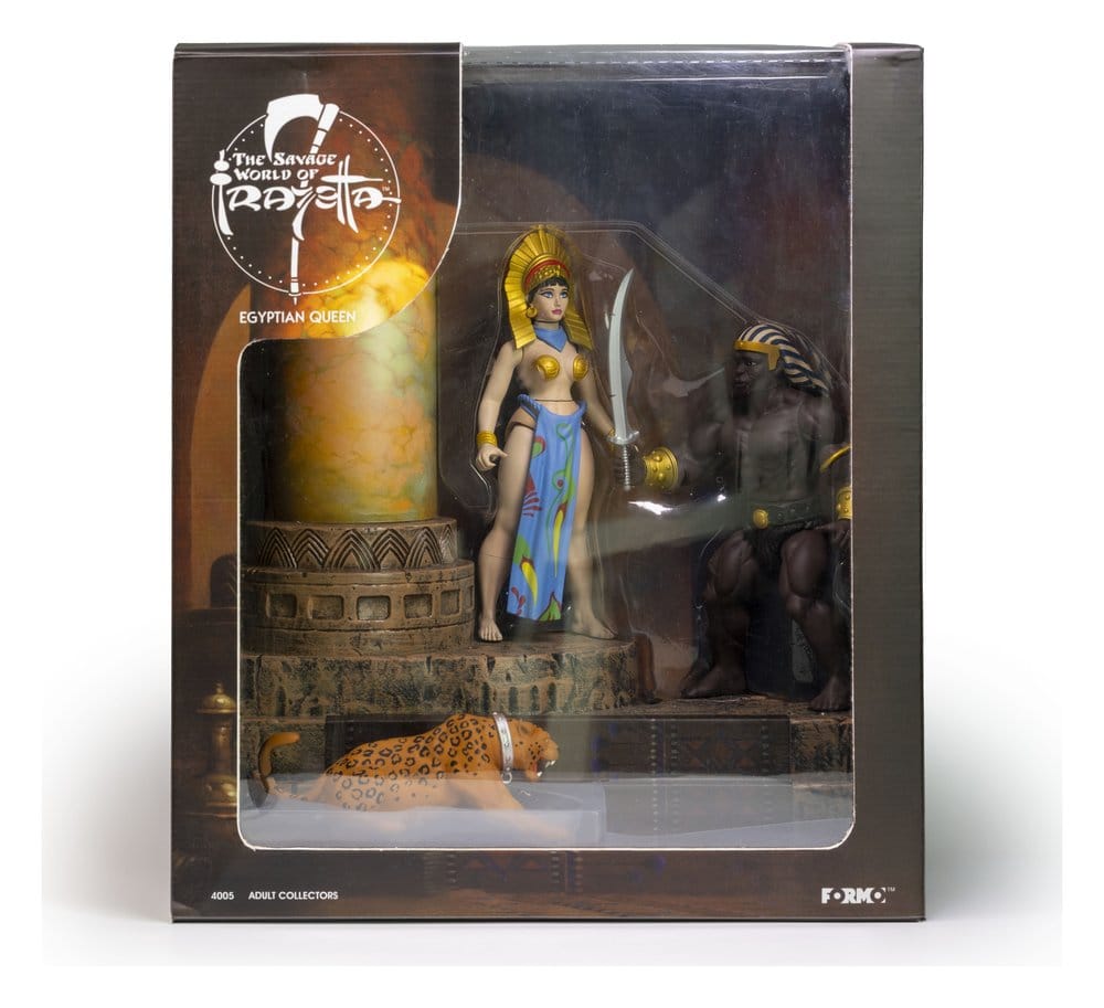 The Wild World of Frazetta Action Figure Set Egyptian Queen & Guard (Museum Edition) 14 cm