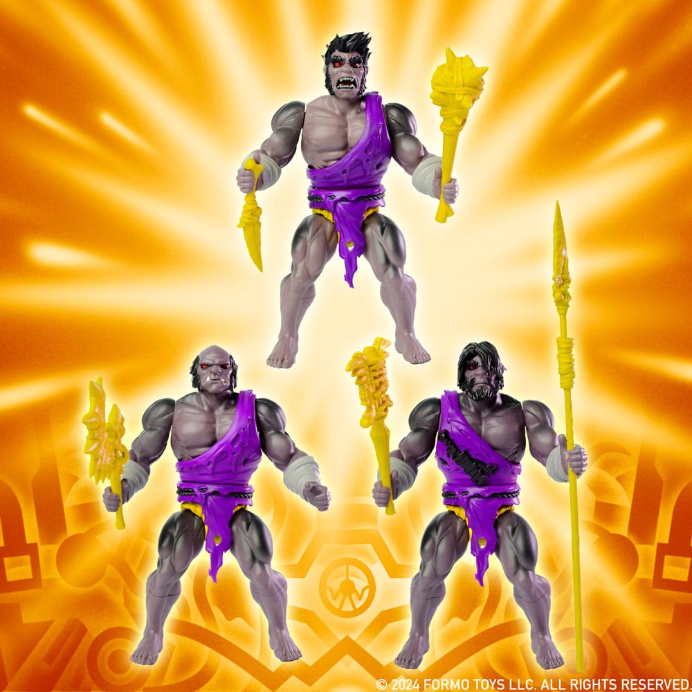Legends of Dragonore Wave 2: Dragon Hunt Action Figur 3-Pack Brukteror Cave Men 14 cm