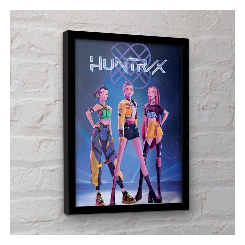 KPop Demon Hunters Samlarposter Inramad Affisch Huntrix